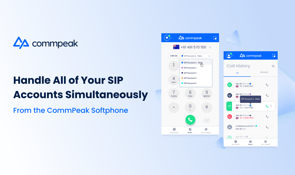 SIP Accounts With the CommPeak Softphone