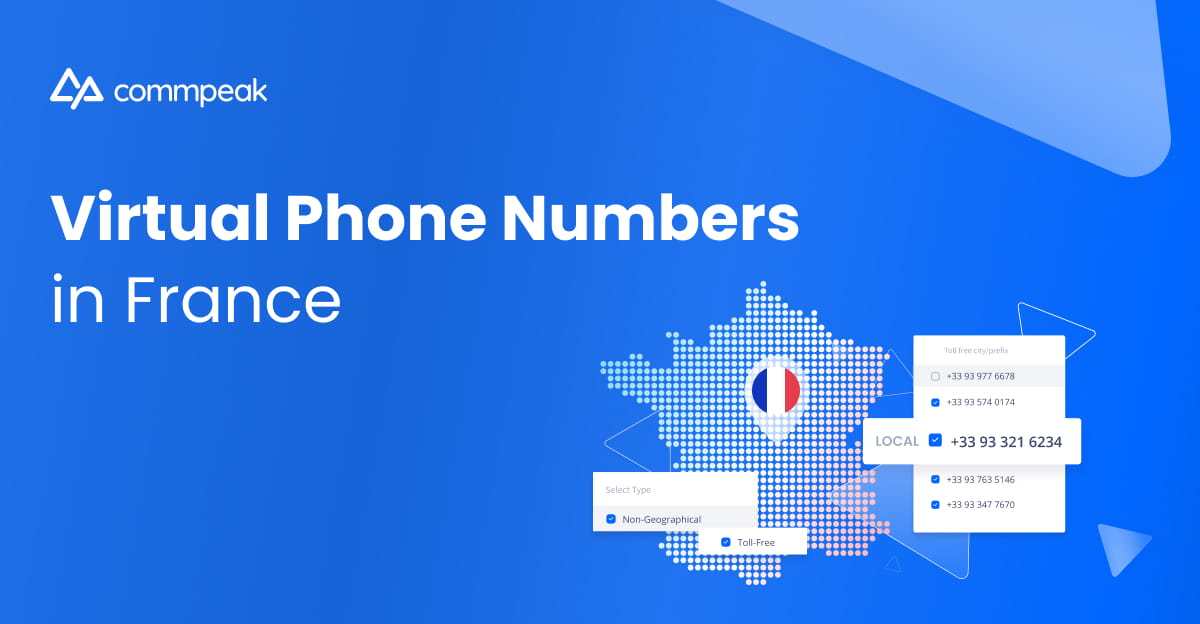 France Virtual Phone Numbers | CommPeak