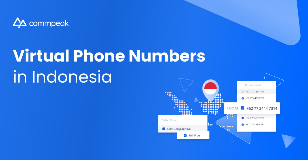 Indonesia Virtual Phone Numbers | CommPeak