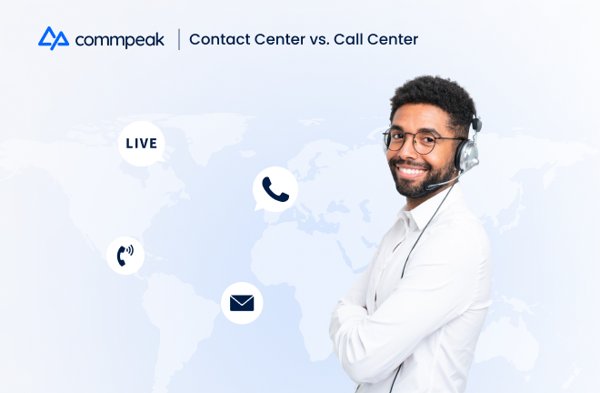 discover if a contact center or call center is best for your bussiness